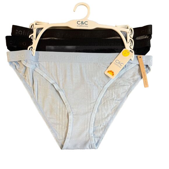 C & C California Women’s High Cute Bikini Large 3 Pack $32 Rayón - Picture 1 of 6